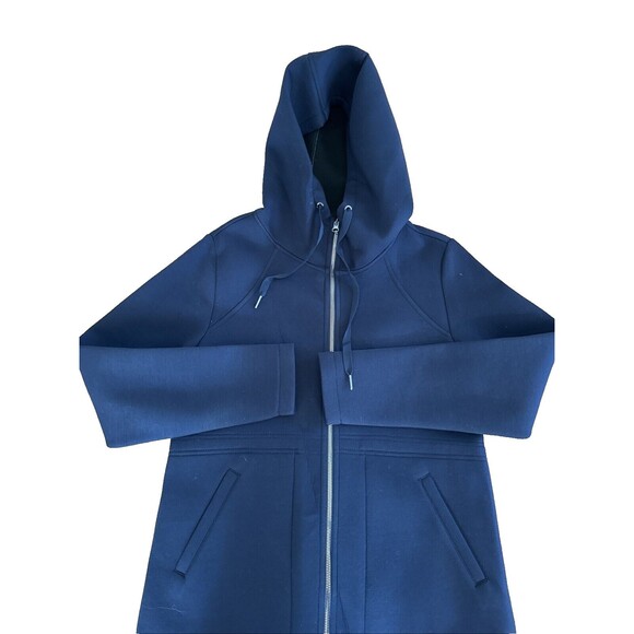 Betsey Johnson Performance Coat Medium Navy zip up Hoodie Sport Full zip - Picture 2 of 5